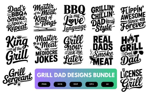 Download Grill Dad SVG Bundle - Premium Resources