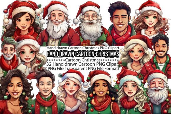 Download Hand Drawn Cartoon Christmas Sublimation - Premium Resources